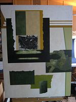 Full view of the canvas showing entire abstract composition