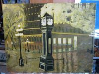 Front view of painting showing full scene and colours