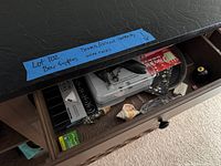 Drawer with assorted bar tools and accessories