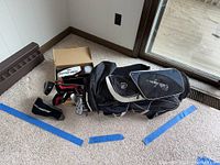 Bag, clubs, accessories overview