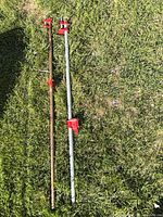 Both 48" pipe clamps on grass