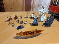 All items displayed on table