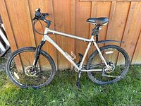 Full left side view showing frame, wheels, fork, saddle