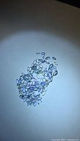 Parcel of marquise Tanzanite on white background