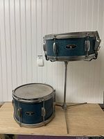 Both drums overview showing sizes and finish