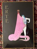 Front view of framed serigraph showing full artwork and frame