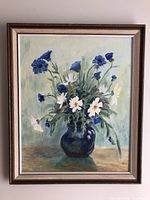 Full view of framed painting