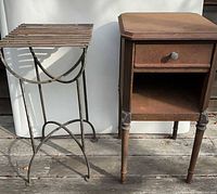 Both tables side by side showing overall form and size comparison