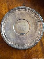 Top view of Reed & Barton silverplate dish
