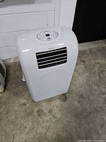 Full view of Simplicity portable air conditioner front and side