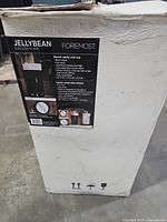 Box showing Jellybean Collection Foremost round vanity product label