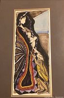 Full view of framed painting