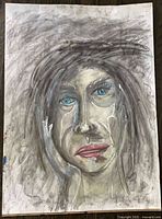 Full view of portrait showing entire artwork