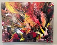 Front view of complete painting on wall