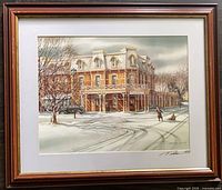 Full view of framed Trisha Romance print