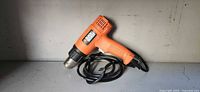 Left-side view of Black & Decker heat gun with cord