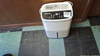 Front and top view of Hisense dehumidifier showing condition
