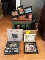 Box with multiple frames and four message frames displayed in front