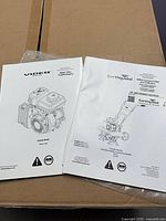 Owner’s manuals for Viper 99cc engine and Earthquake Versa tiller