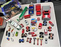 Overview of entire lot on table