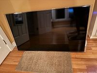 Front view of Samsung 55-inch TV screen and bezel