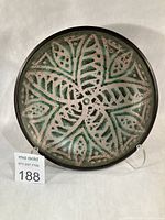 Overall view of Alice Gardner shallow bowl on stand