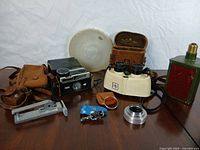 Group shot showing all Kodak items on table