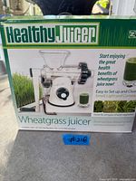 Front of sealed Lexen Healthy Juicer retail box