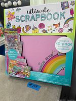 Front of sealed Just My Style Ultimate Scrapbook kit showing contents and features