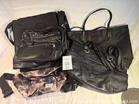 Group shot of all five bags arranged together