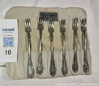 All six forks in cloth roll