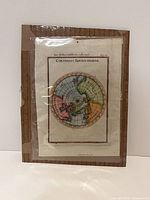 Map in sleeve on cardboard backing