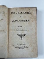 Title page of Vol. I showing publication details