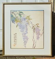 Full view of framed lithograph