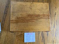 Closed wood storage chest