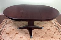 Full view of table with leaf inserted