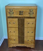 Front view of chest with drawers closed