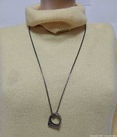 Necklace worn on mannequin full view