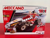 Front of Meccano Racing Vehicles 10-in-1 model 21201 box