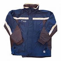 Front view of Columbia Interchange jacket showing color scheme and front features