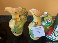 Two art deco style ceramic pitchers