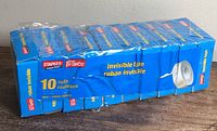 Front view of sealed 10-roll pack of Staples invisible tape