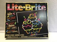 Front of sealed Lite-Brite box showing product name and age 4+