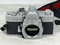 Front view of Minolta SRT 101 body without lens