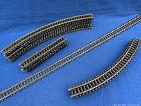 Stacked curved and straight Tri-ang HO/OO track sections