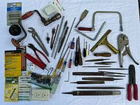 all items laid out on white cloth