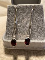 Front view showing full length and garnet stones