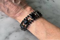 Bracelet worn on wrist showing overall appearance and scale