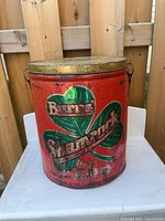 Front view showing Burns Shamrock graphics