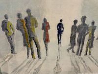 Close view left half showing abstract figures and color details